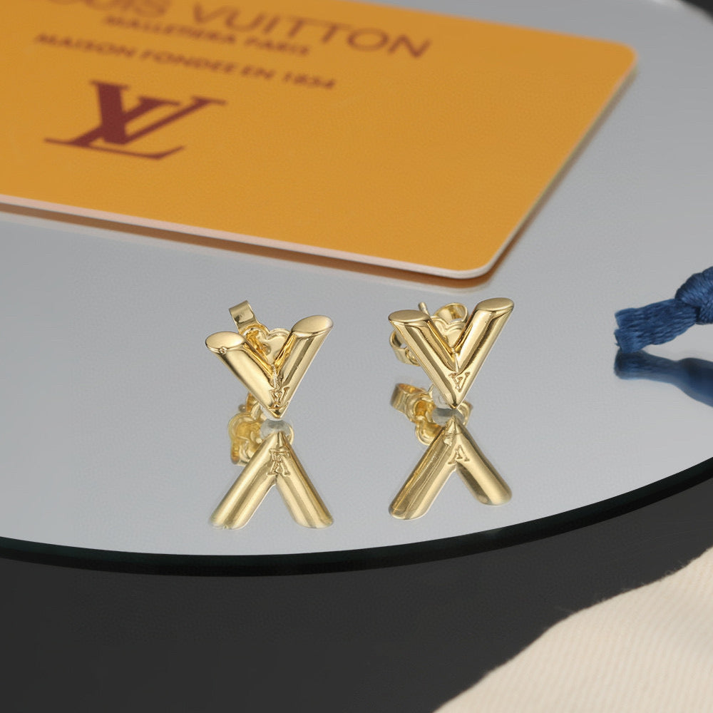 Louis Vuitton LV Letter Stud Earrings - album image 3