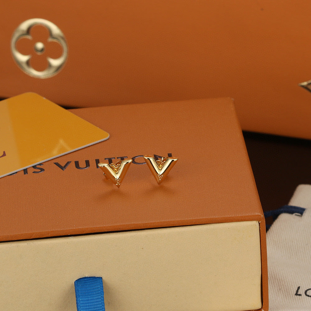 Louis Vuitton LV Letter Stud Earrings - album image 2