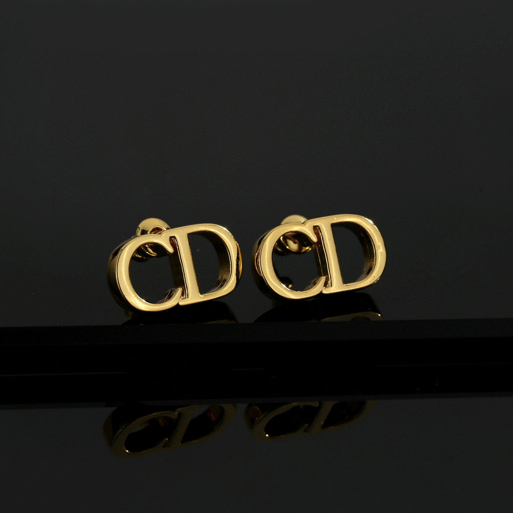 Dior Minimal Gold-Tone CD Stud Earrings - product image 1