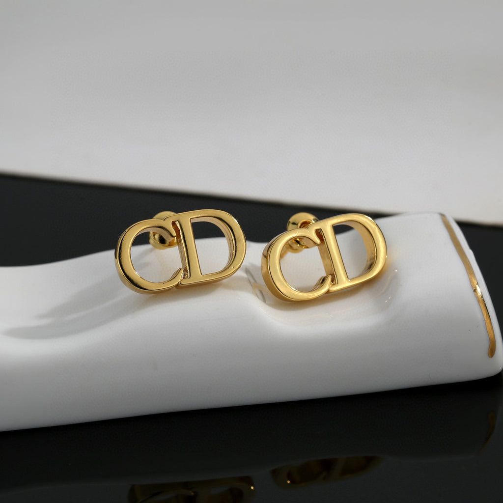 Dior Minimal Gold-Tone CD Stud Earrings - product image 6