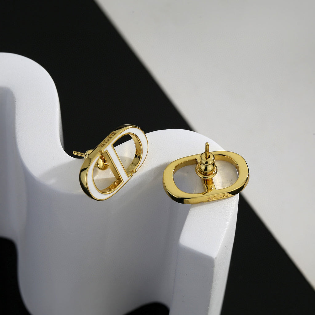 Dior Minimal Gold-Tone CD Stud Earrings - product image 5