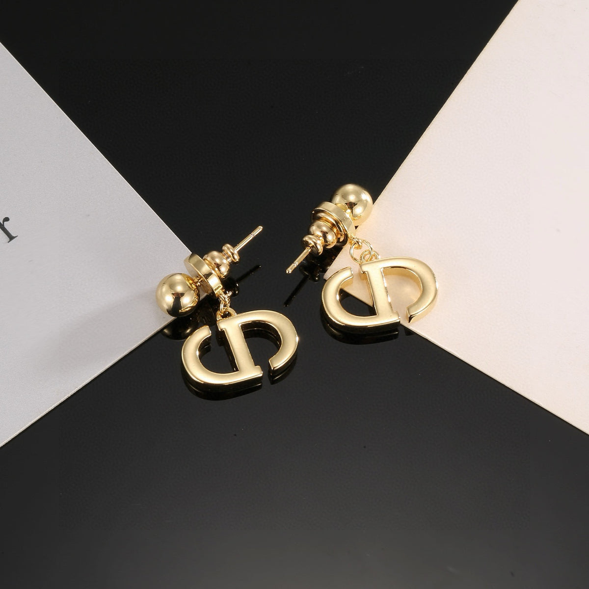 Dior Star-Topped CD Earrings - product image 7