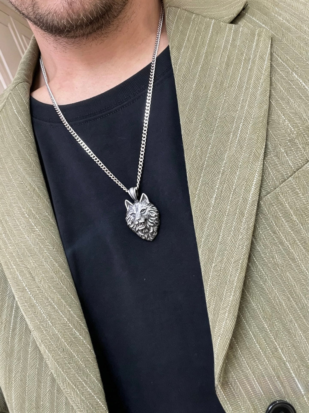 Gucci Anger Forest Interlocking G Antiqued Chain Necklace - album image 7
