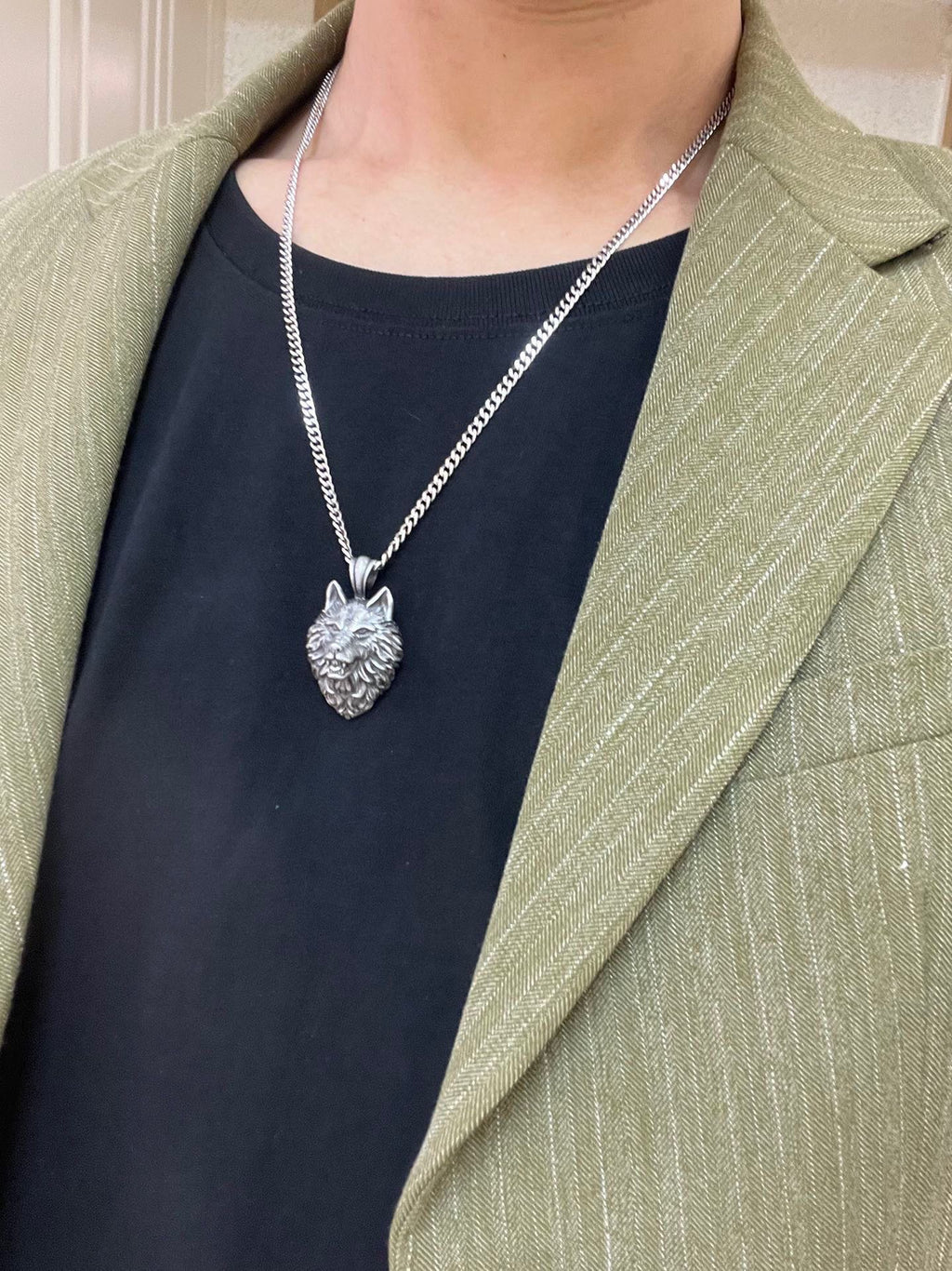 Gucci Anger Forest Interlocking G Antiqued Chain Necklace - album image 9
