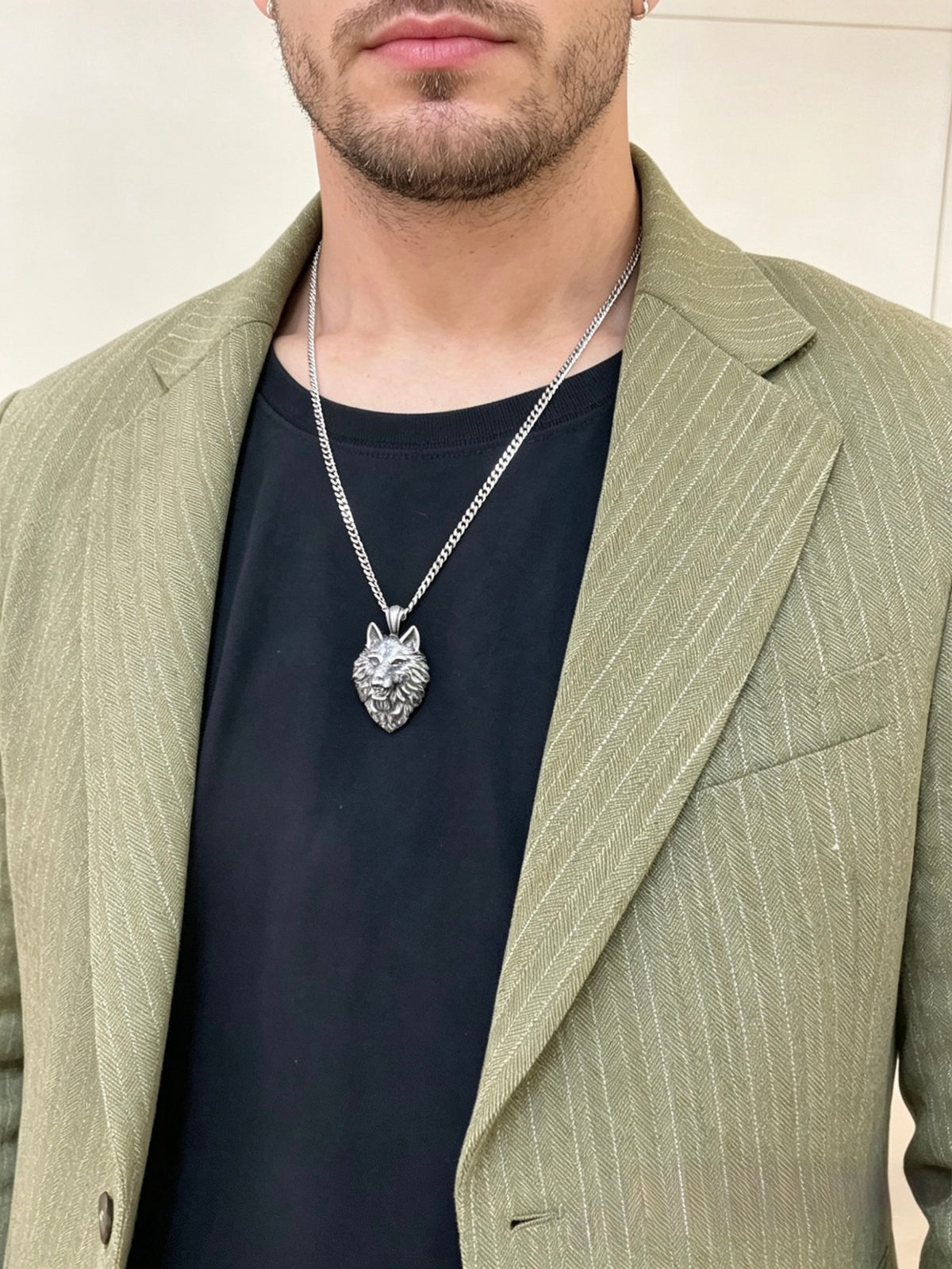 Gucci Anger Forest Interlocking G Antiqued Chain Necklace - album image 4
