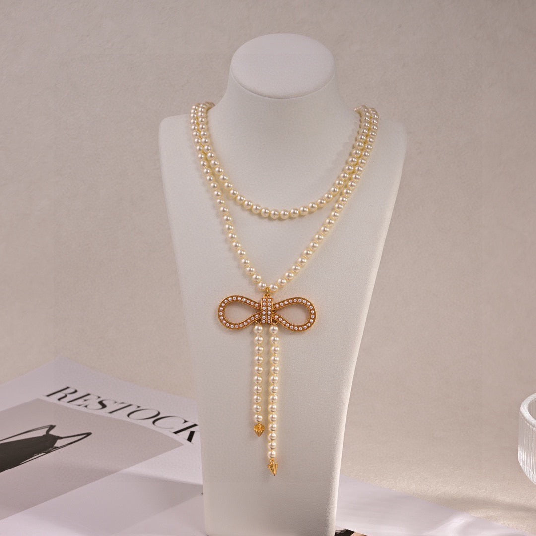Dior Bow Pearl-Look Layered Jewelry - product image 7