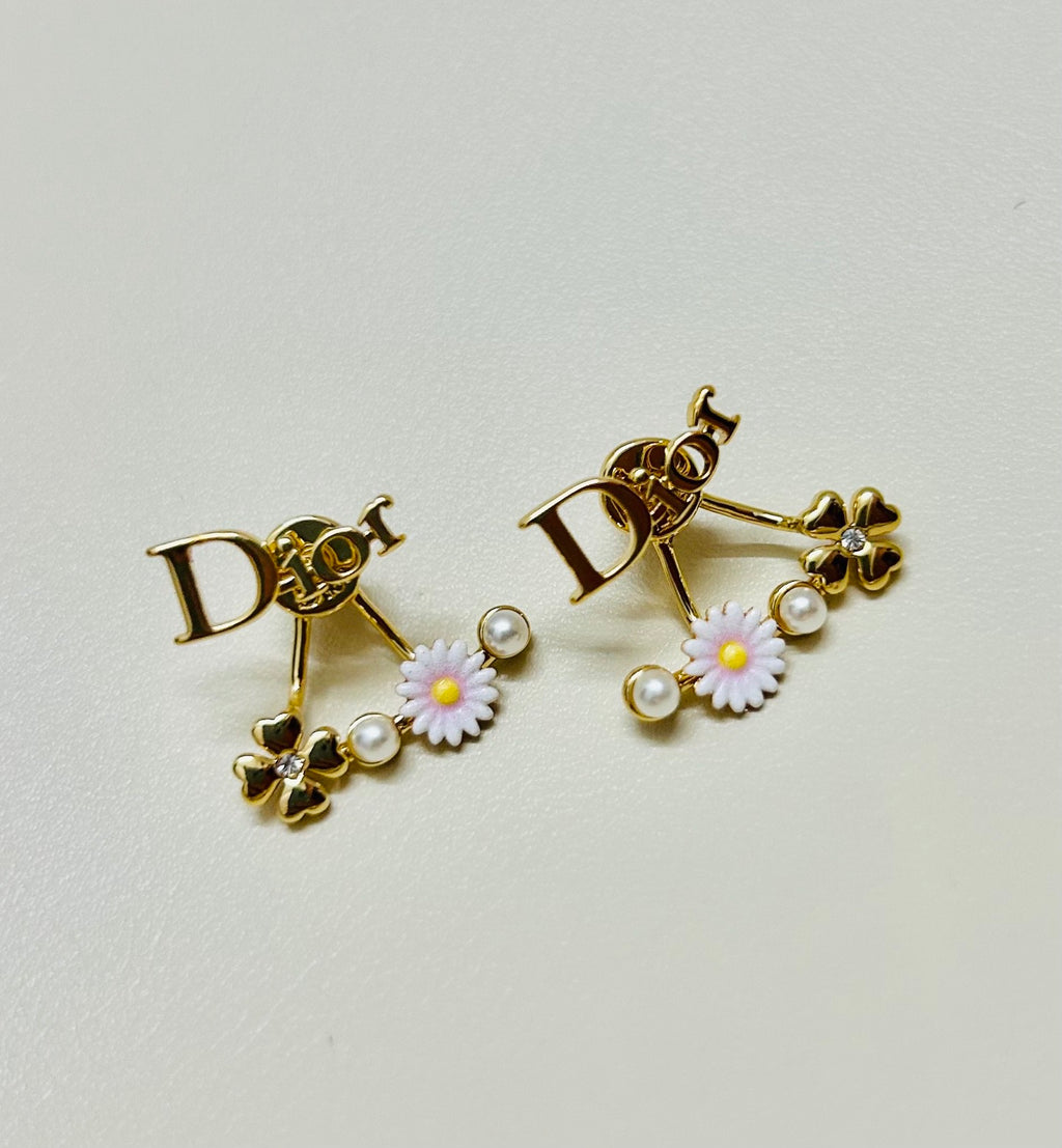 Dior Mini Letter Stud Earrings - product image 3