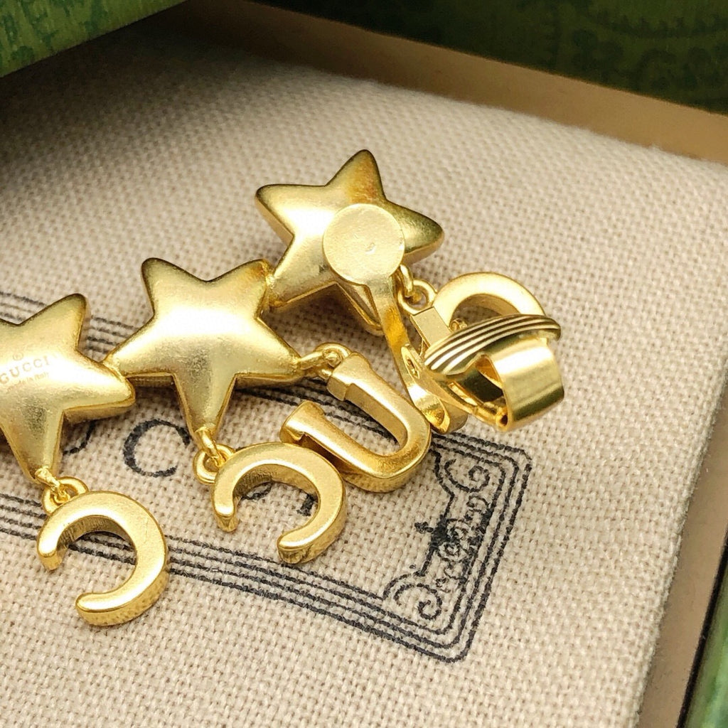 Gucci Red Star Crystal Accent Earrings - album image 5