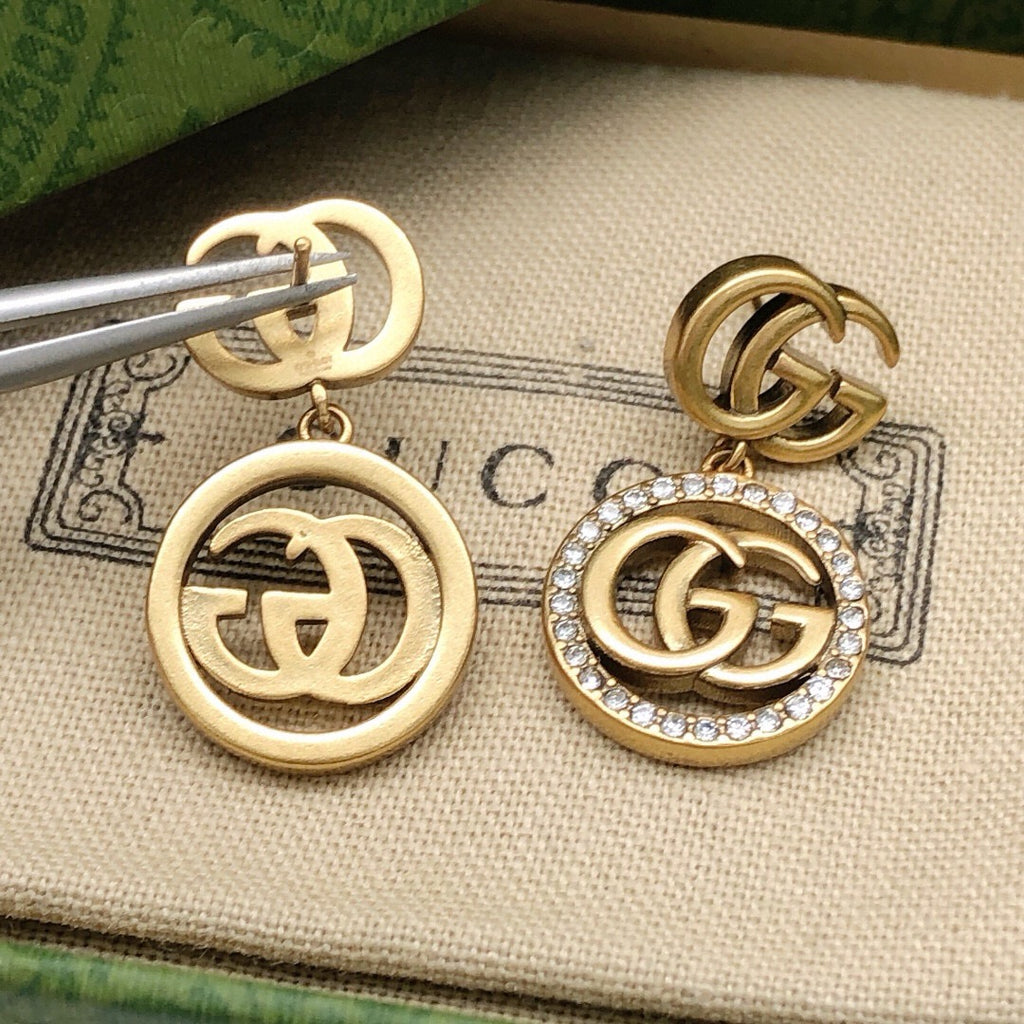 Gucci Circular Crystal Accent Earrings - album image 7
