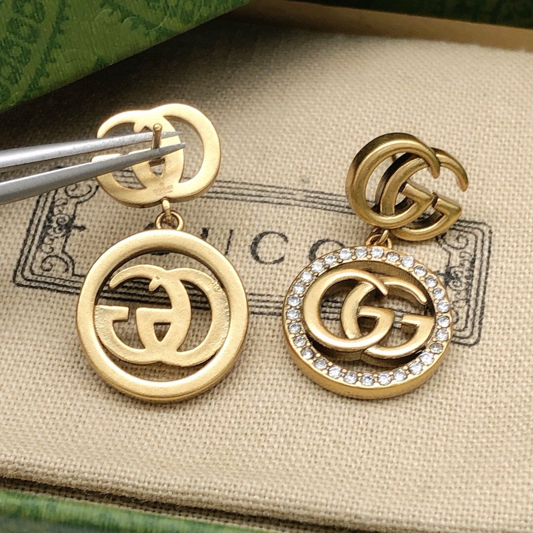 Gucci Circular Crystal Accent Earrings - album image 7