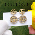 Gucci Circular Crystal Accent Earrings - album image 1