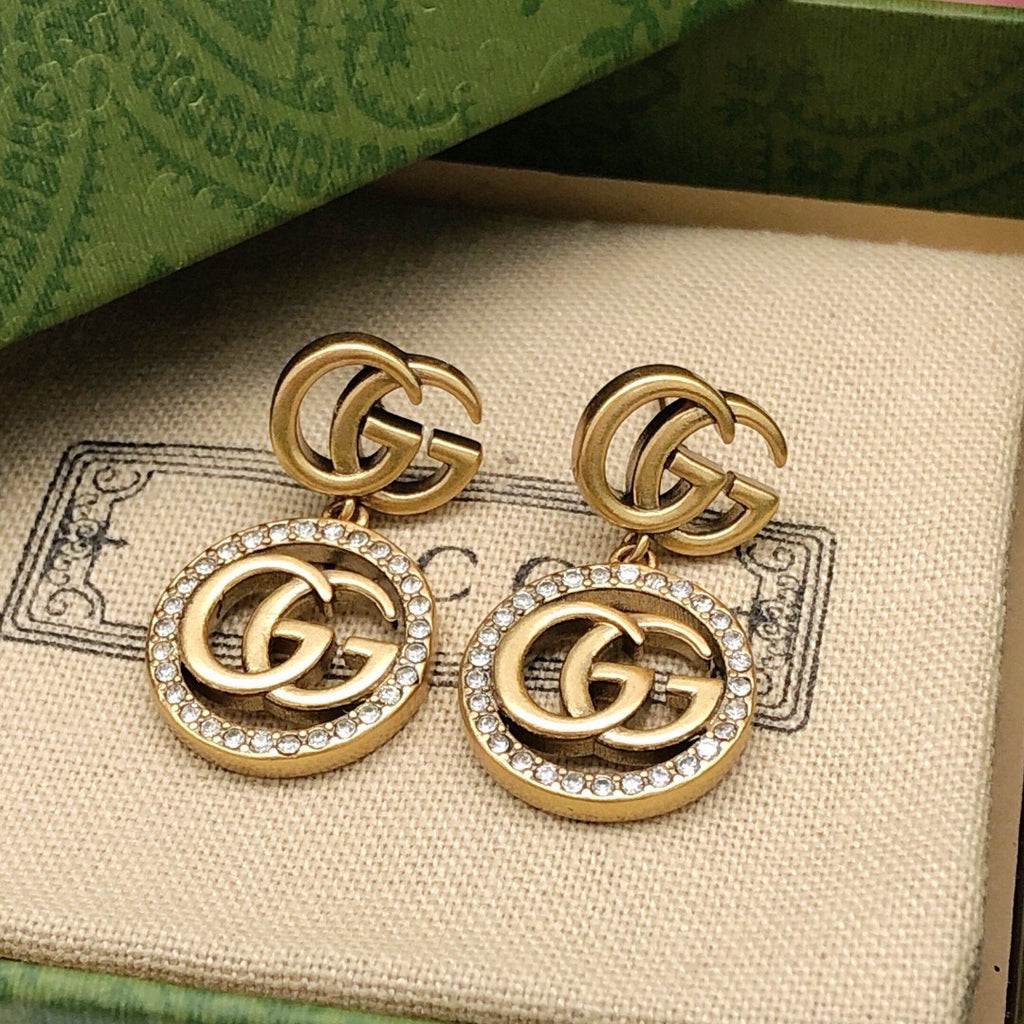 Gucci Circular Crystal Accent Earrings - album image 6