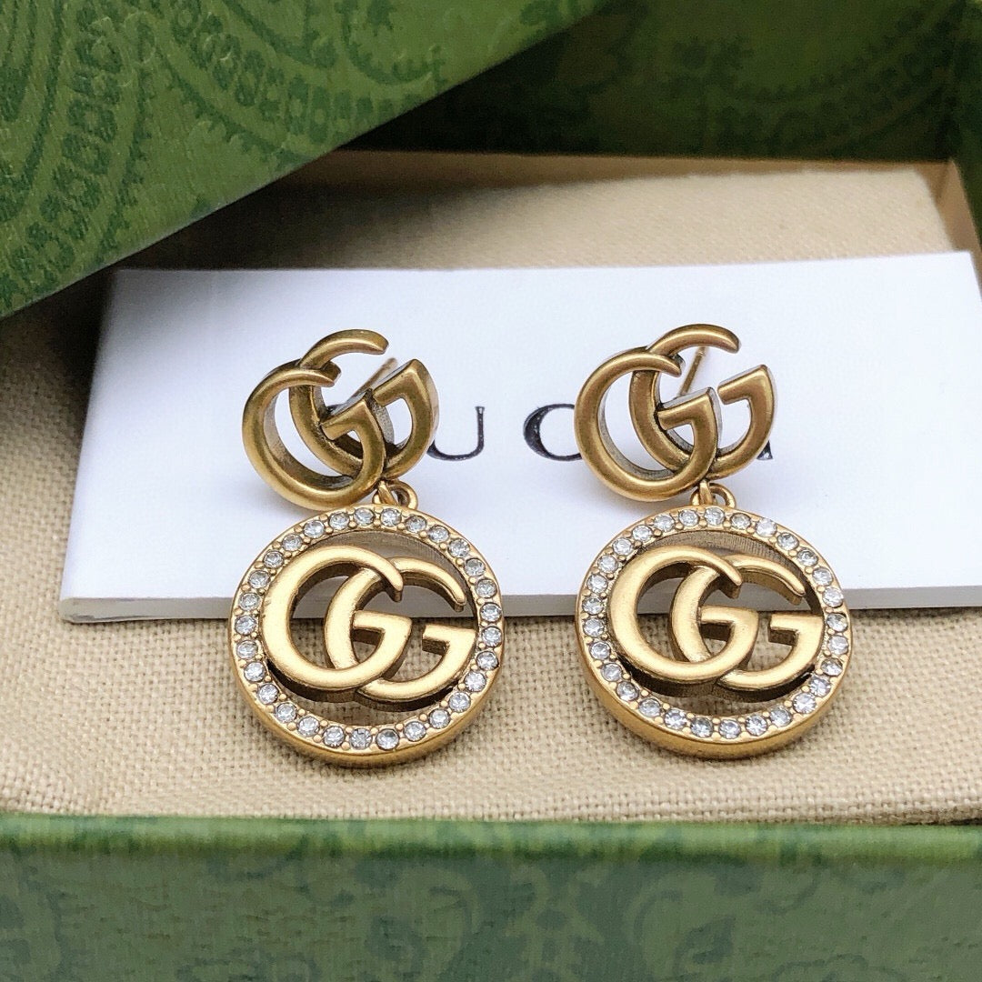 Gucci Circular Crystal Accent Earrings - album image 9