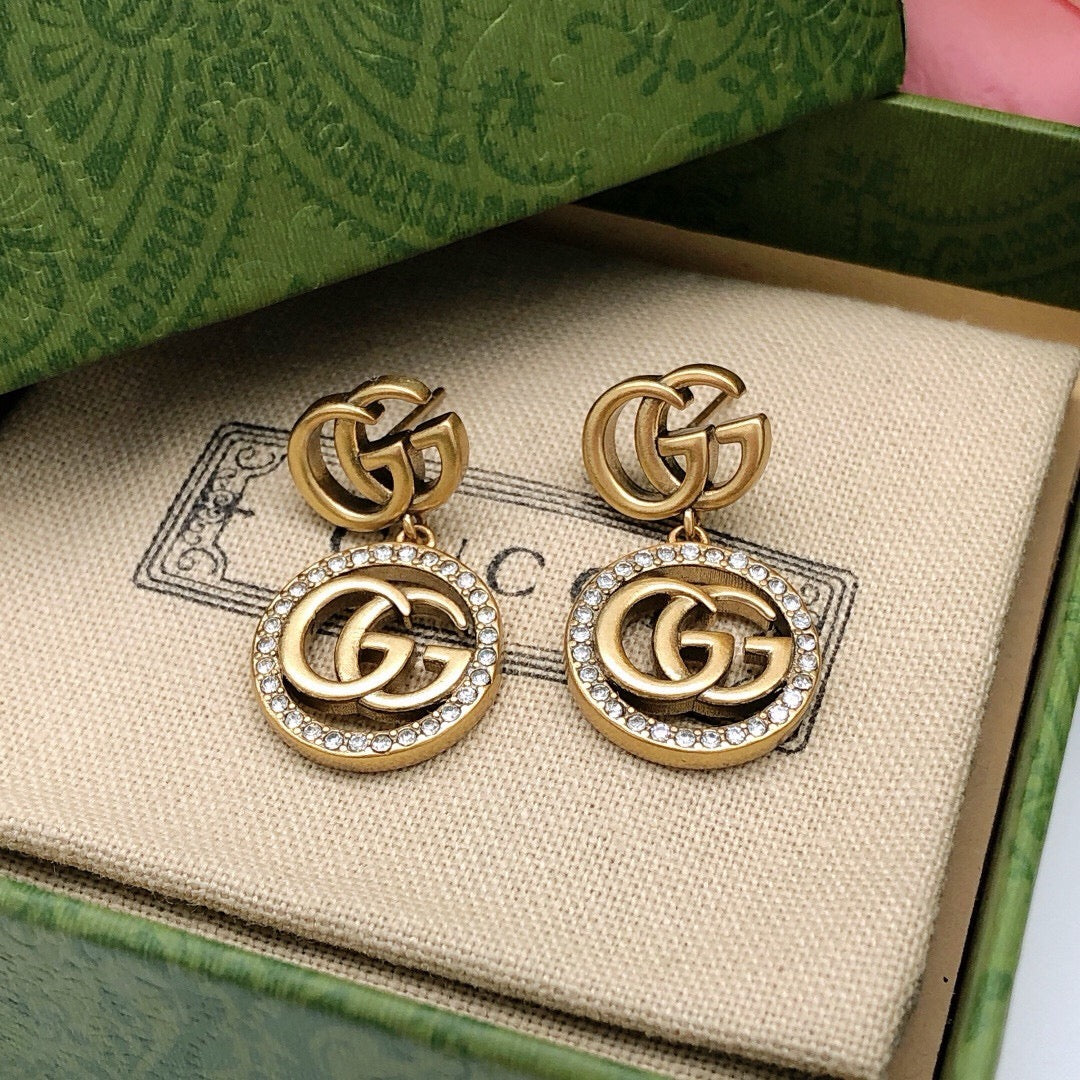 Gucci Circular Crystal Accent Earrings - album image 8