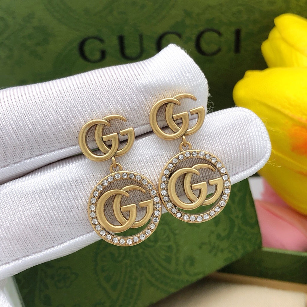Gucci Circular Crystal Accent Earrings - album image 3