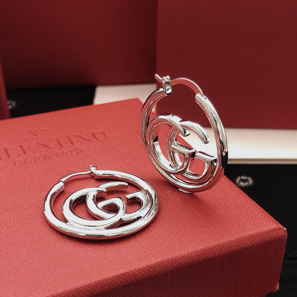 Gucci Silver-Tone Polished Earrings - album image 2