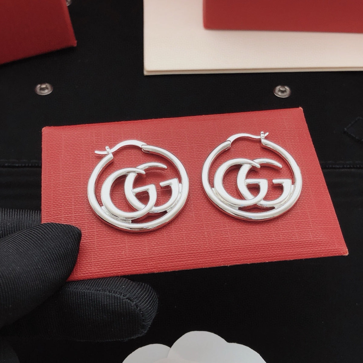 Gucci Silver-Tone Polished Earrings - album image 6