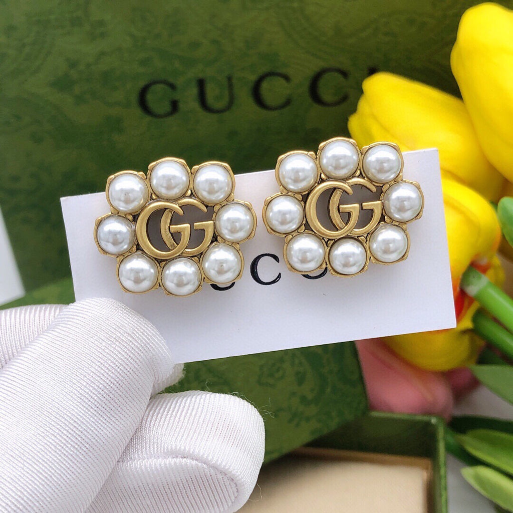 Gucci Interlocking G Pearl Earrings - album image 3