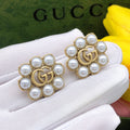 Gucci Interlocking G Pearl Earrings - album image 1