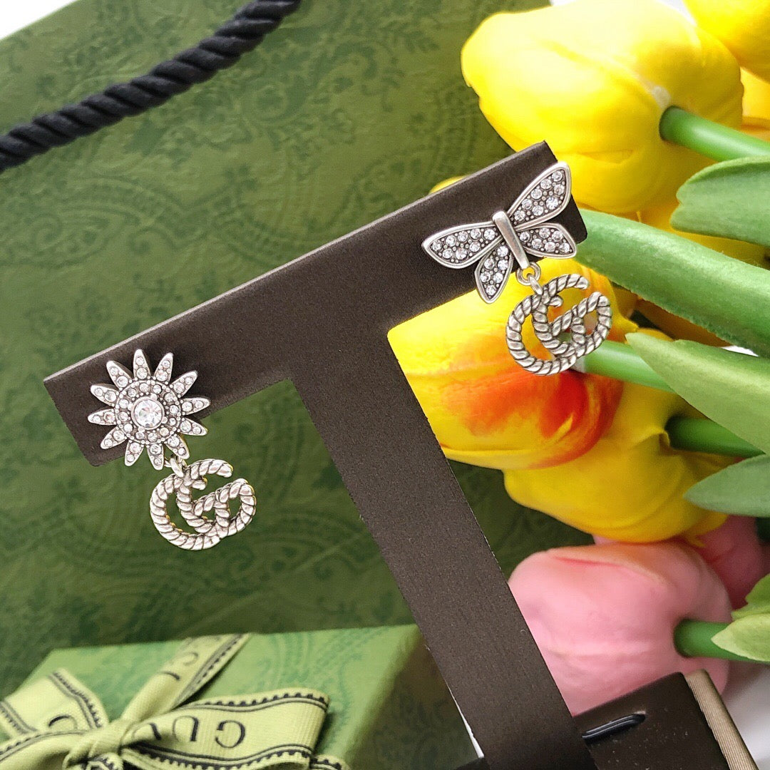 Gucci Interlocking G Bow Butterfly Earrings - album image 4