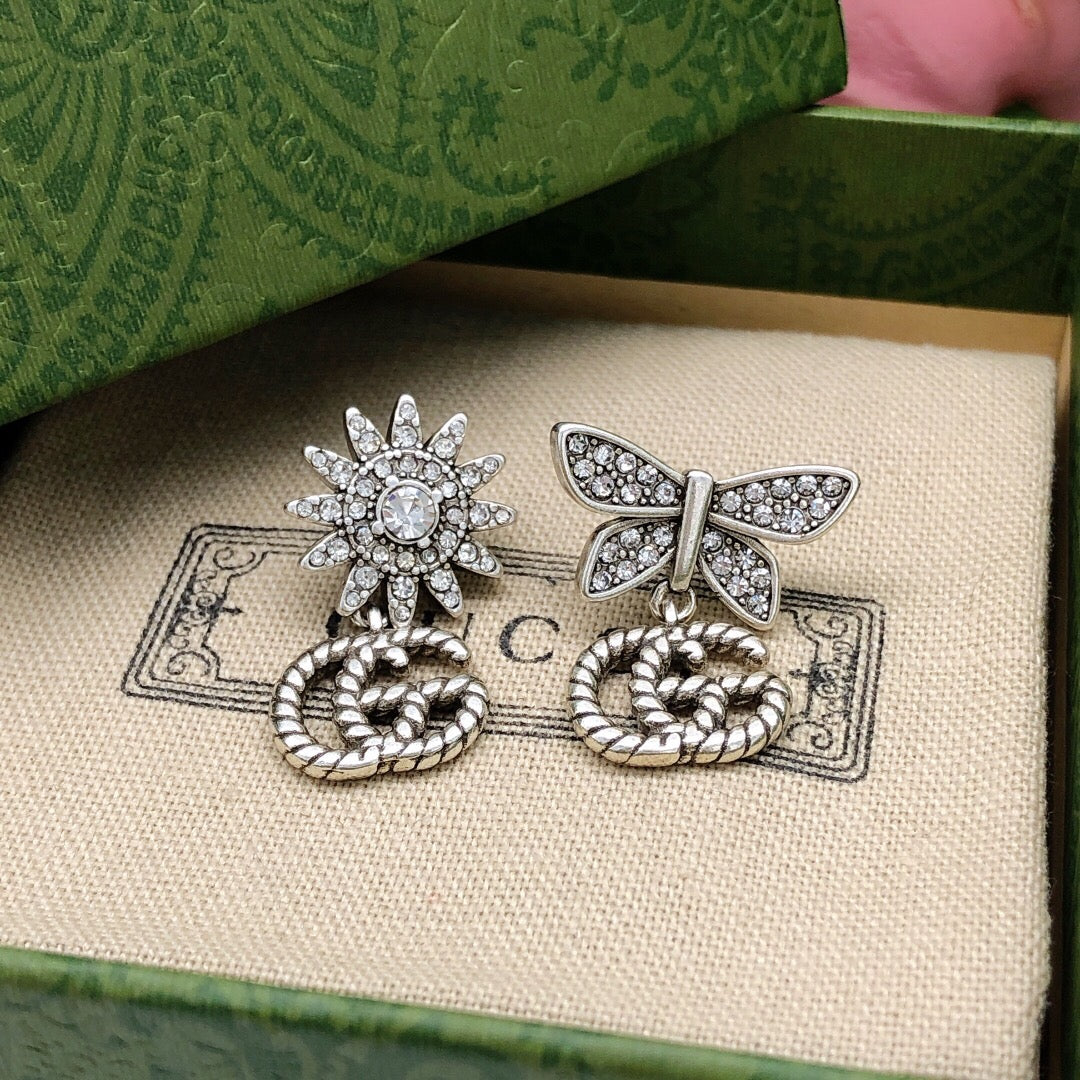 Gucci Interlocking G Bow Butterfly Earrings - album image 5