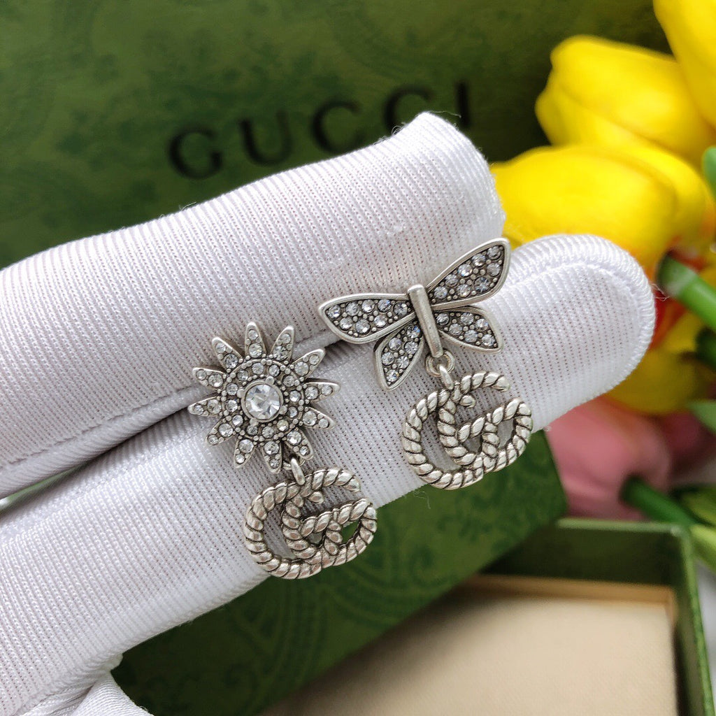 Gucci Interlocking G Bow Butterfly Earrings - album image 3