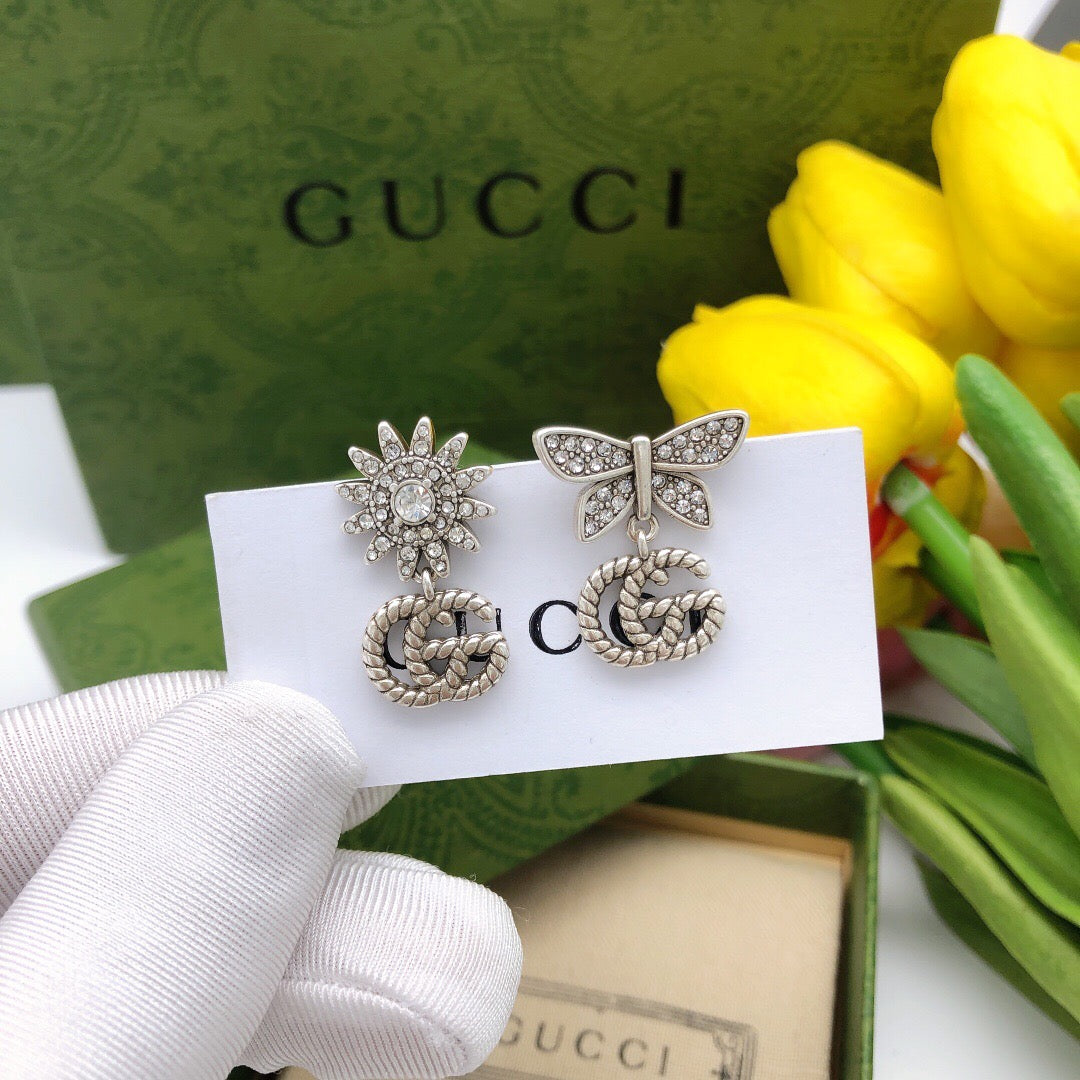 Gucci Interlocking G Bow Butterfly Earrings - album image 2