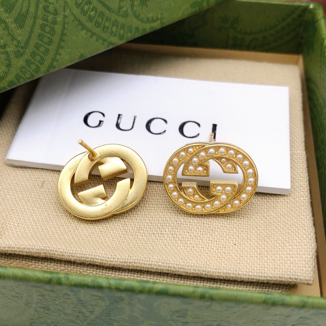 Gucci Interlocking G Pearl Mini Earrings - album image 7