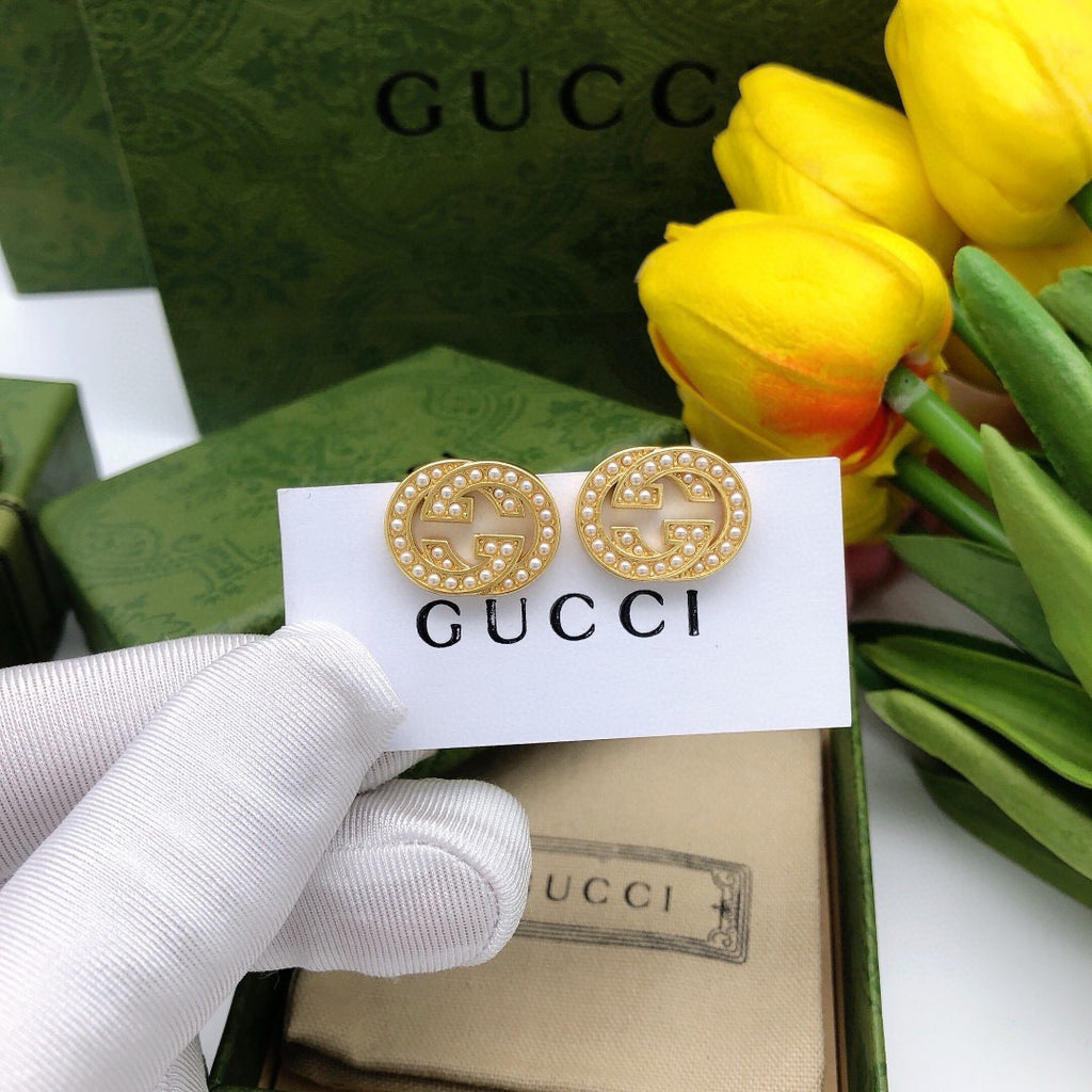 Gucci Interlocking G Pearl Mini Earrings - album image 2