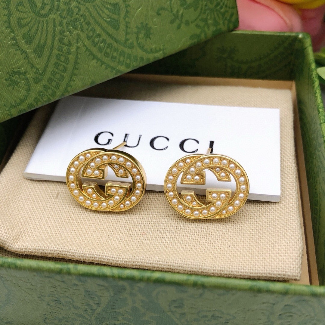 Gucci Interlocking G Pearl Mini Earrings - album image 6