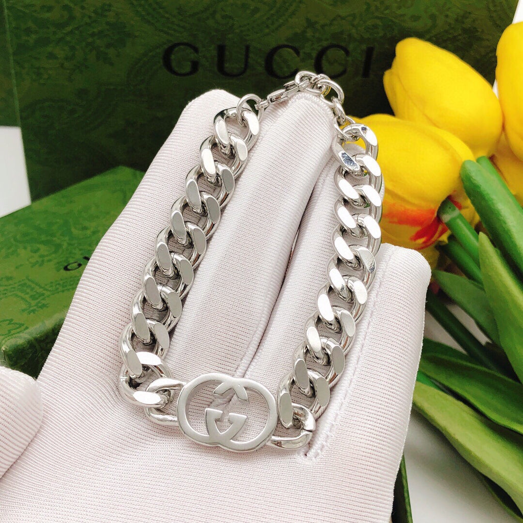 Gucci Interlocking G Silver-Tone Bracelet - album image 2