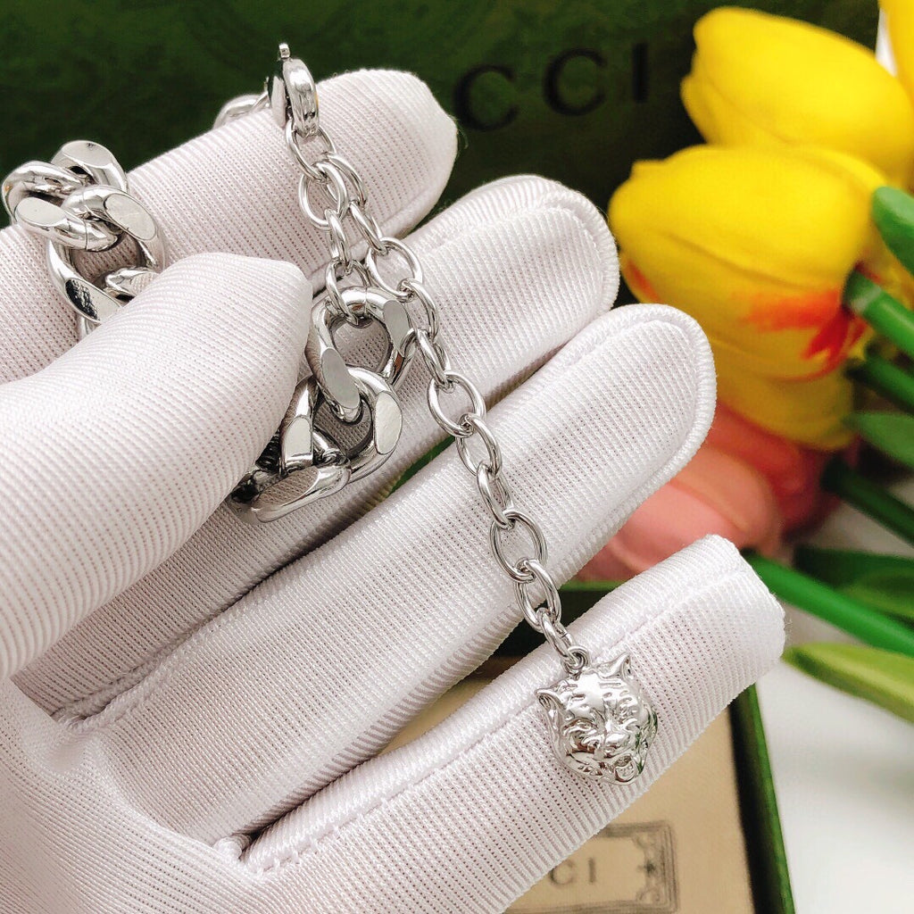 Gucci Interlocking G Silver-Tone Bracelet - album image 3