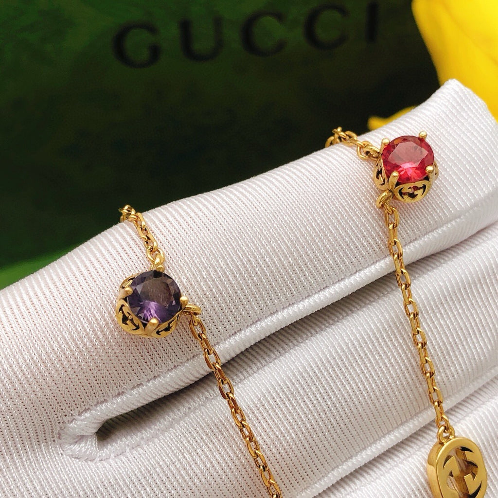 Gucci Multicolor Crystal Accent Necklace - album image 5