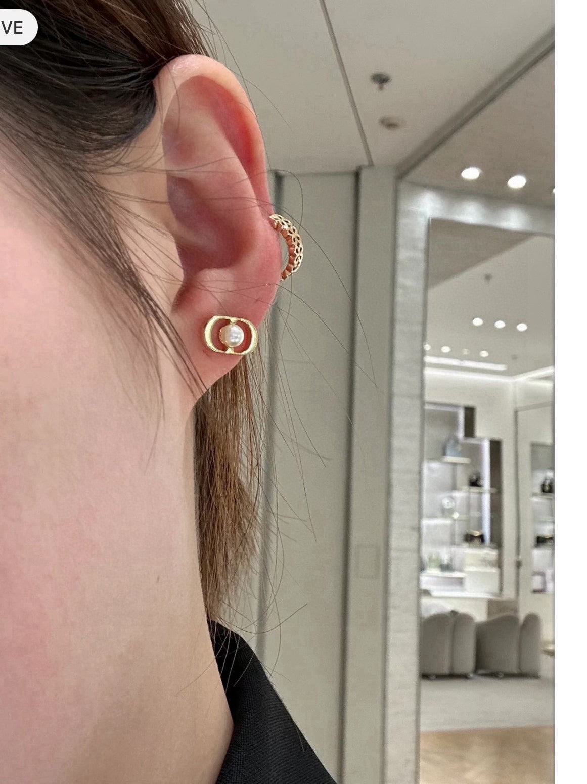 Dior Polished Oval CD Stud Earrings - product image 16