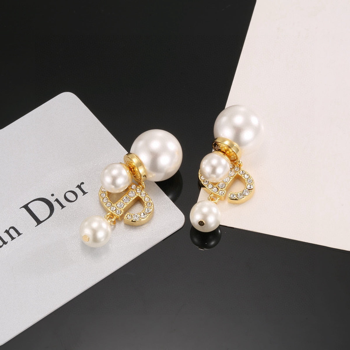 Dior Star Charm Pearl-Look Earrings - product image 7