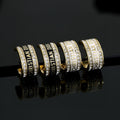 Dior Lettered Crystal Hoop Earrings - product image 1