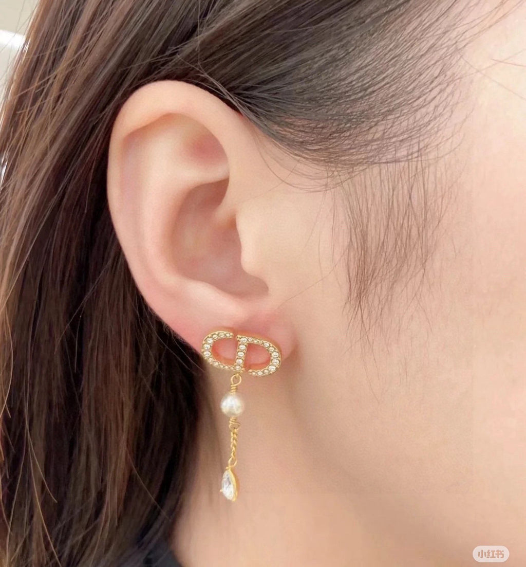 Dior CD Long Chain Teardrop Earrings - product image 18