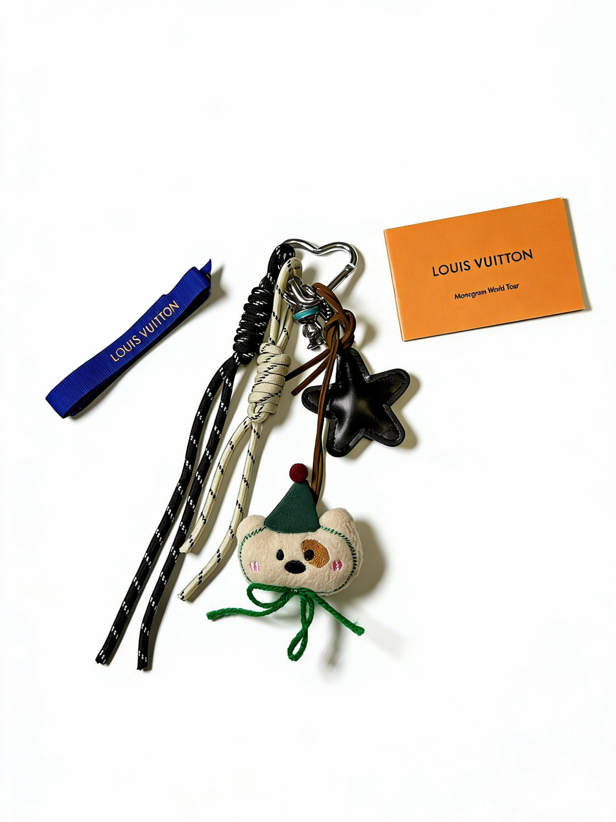 Louis Vuitton Braided Strap Keychain with Character Pendant - album image 4