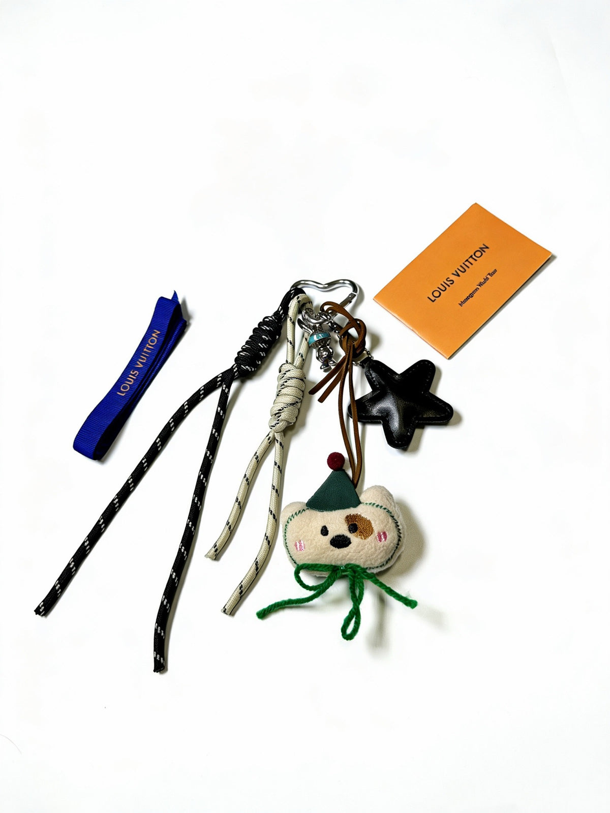 Louis Vuitton Braided Strap Keychain with Character Pendant - album image 3