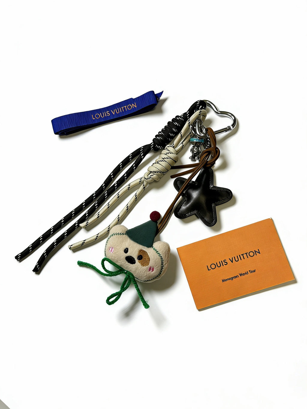 Louis Vuitton Braided Strap Keychain with Character Pendant - album image 1