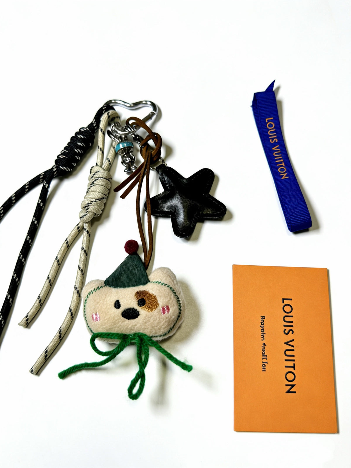 Louis Vuitton Braided Strap Keychain with Character Pendant - album image 2