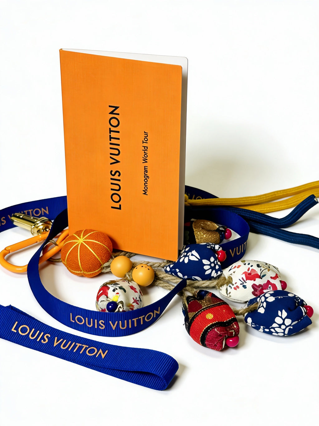 Louis Vuitton Multicolor Bag Charm with Yellow and Blue Straps - album image 5