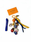 Louis Vuitton Multicolor Bag Charm with Yellow and Blue Straps - album image 1