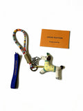 Louis Vuitton Green Horse Bag Charm with Multicolor Braided Strap - album image 1