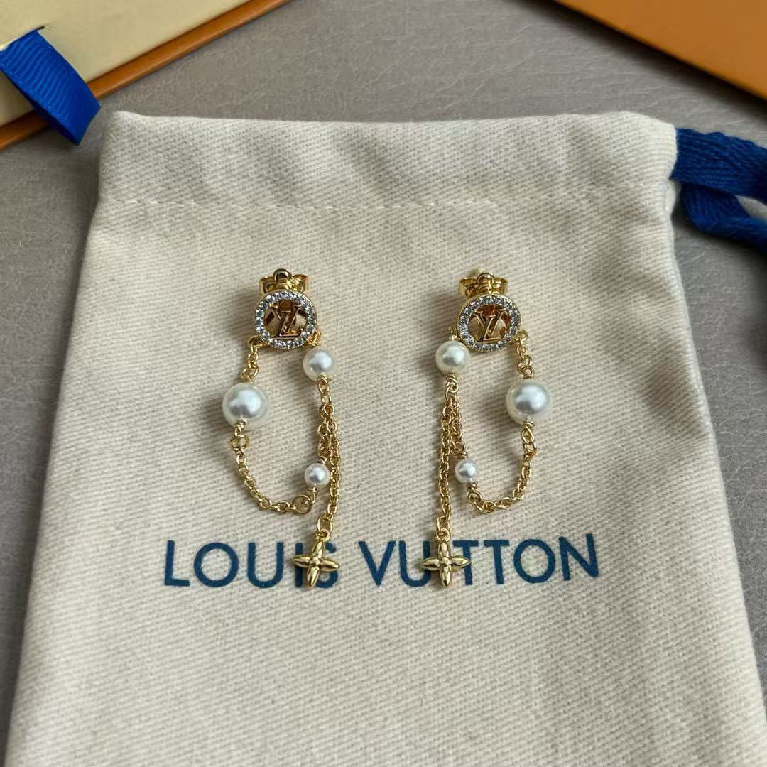 Louis Vuitton LV Letter Stud Earrings - album image 1