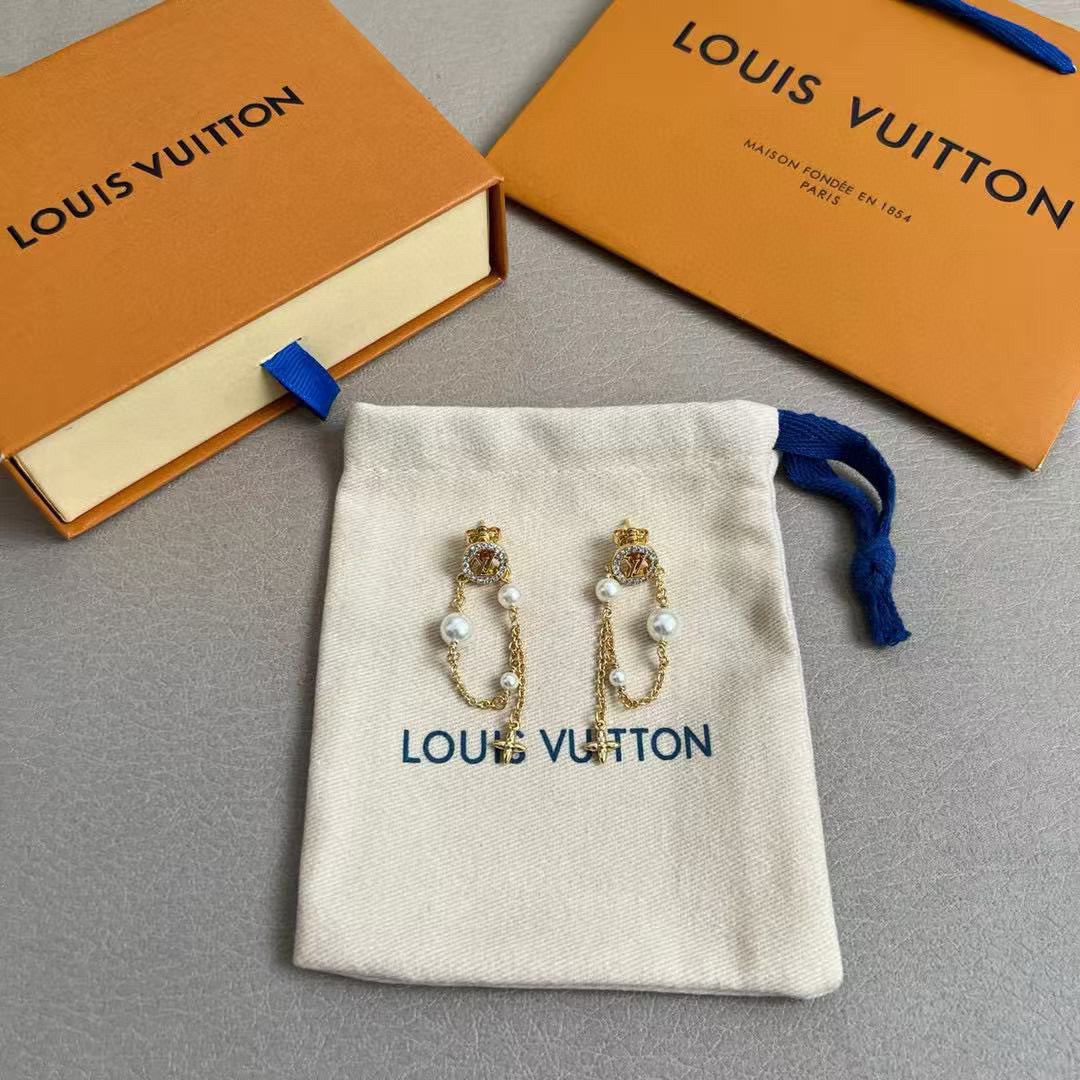 Louis Vuitton LV Letter Stud Earrings - album image 2