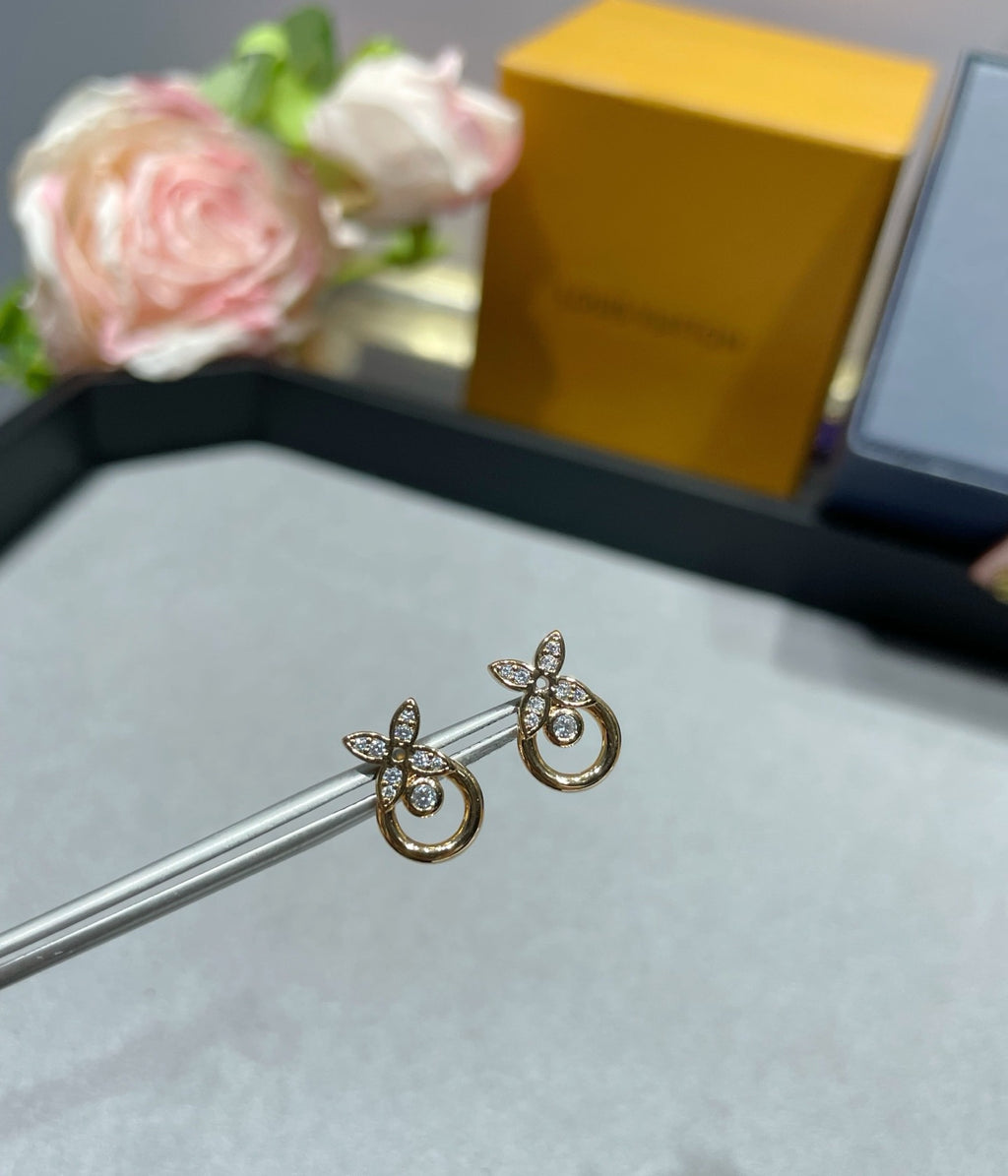 Louis Vuitton Gold-Tone Mini Monogram Stud Earrings - album image 6