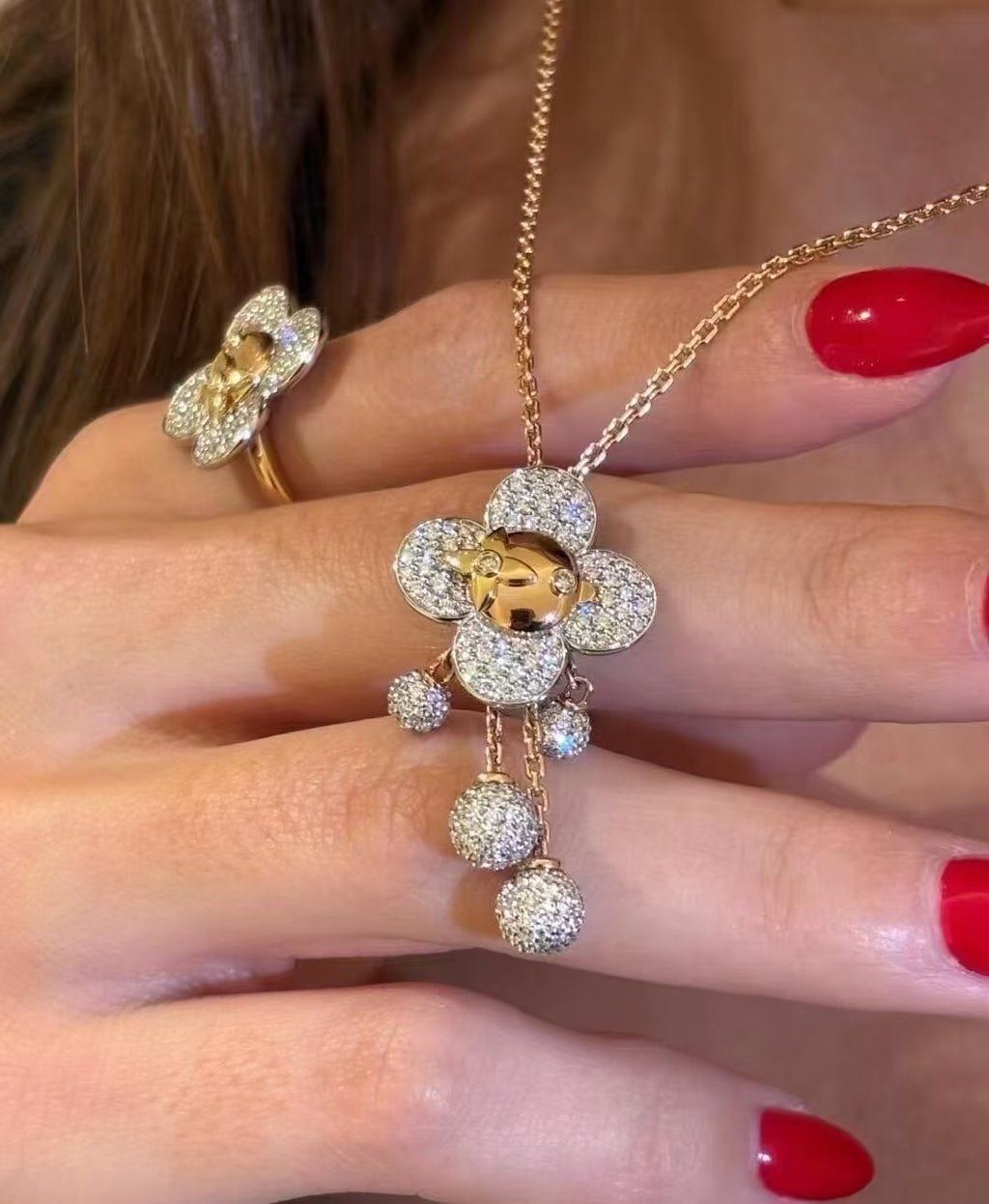 Louis Vuitton Sunflower LV Letter Necklace - album image 6