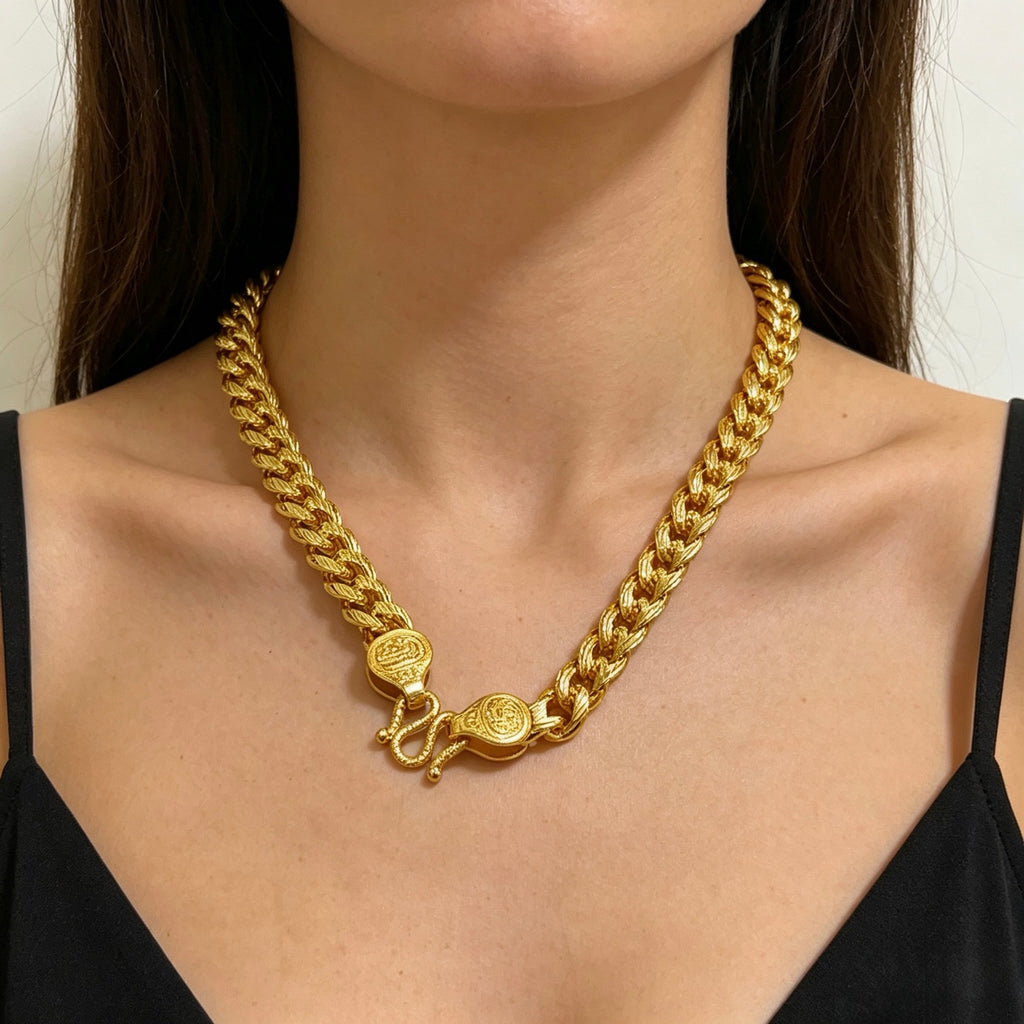 Gucci Anger Forest Interlocking G Antiqued Chain Necklace - album image 9