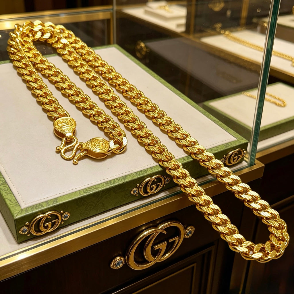 Gucci Anger Forest Interlocking G Antiqued Chain Necklace - album image 8